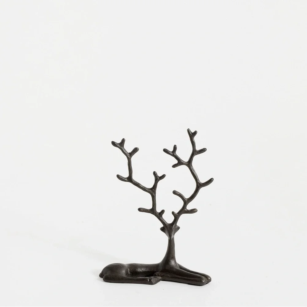 Set off 3 / Pottery Barn/ Bronze Sculpted Reindeer